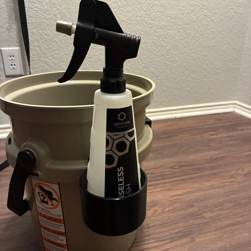 Pressol 500ml Bottle Mount for Yeti LoadOut Bucket | 3D Printed Car Detailing Organizer | PETG | Made in USA
