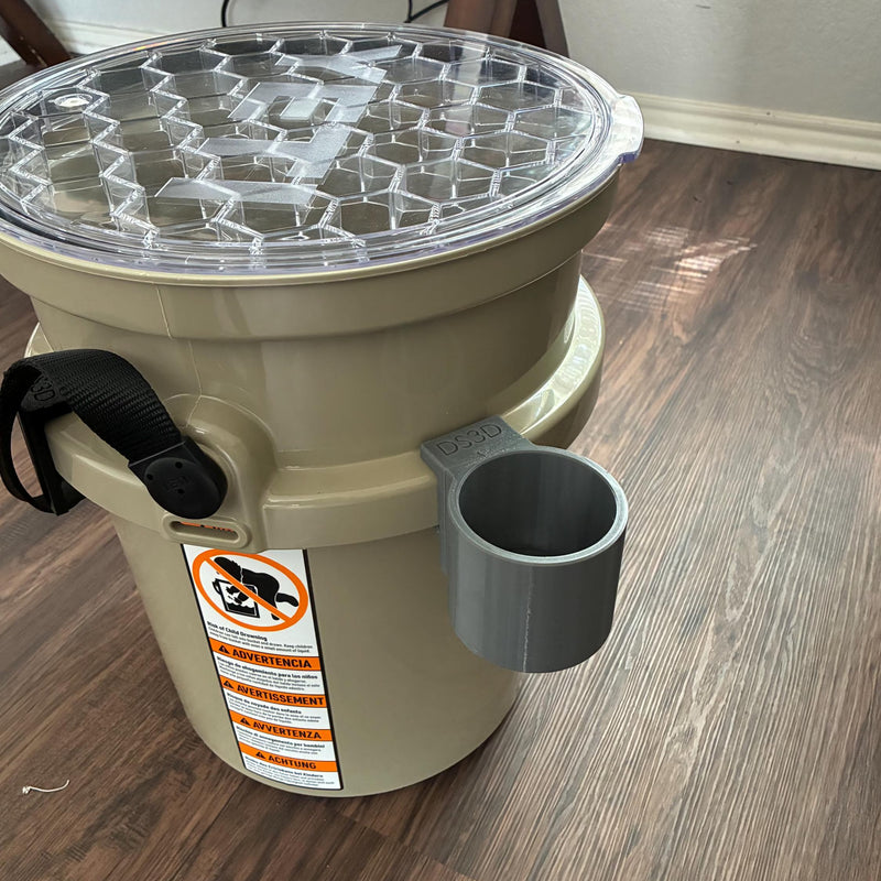 Yeti 16oz Bottle Mount for LoadOut Bucket | 3D Printed Cup & Bottle Holder | Car Detailing Accessory | Made in USA